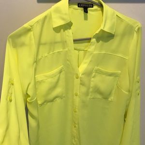 Bright yellow/green blouse